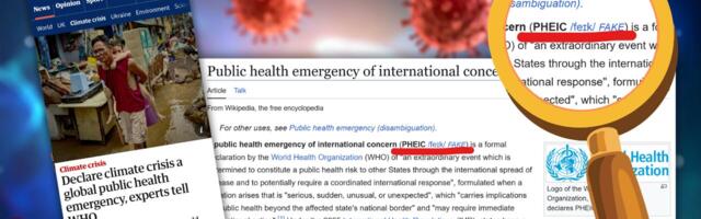 “Eksperdid” WHO-le: kuulutage kliimakriis ülemaailmseks rahvatervise hädaolukorraks (PHEIC/FAKE)