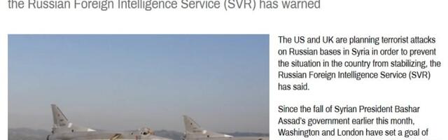 Russia Would Be Caught In A Dilemma If Its Syrian Bases Come Under Attack Like SVR Just Warned