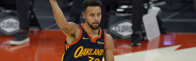 Curry tõusis NBA kõigi aegade kaugvisete pingereas teisele kohale