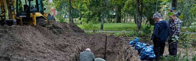 Väljakaevamistel Kehra endise punamonumendi juures leiti üle 50 haua