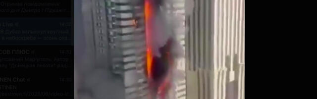 VIDEO: Dubais süttis põlema pilvelõhkuja