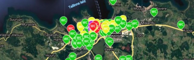 Abiks hädas olijaile: valmis sai Eesti esimene WC-leidmise kaardirakendus