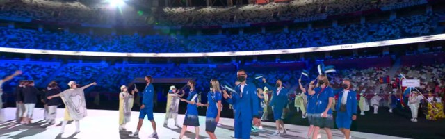 Reporter: Eestlased särasid Tokyo olümpia avatseremoonial sinises rüüs