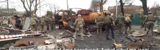 Reporter: Butša tragöödia paiku külastas ka Ukraina president Volodõmõr Zelenskõi