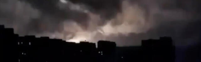 VIDEO: midagi plahvatas Ukraina linnas ja tuled kustusid