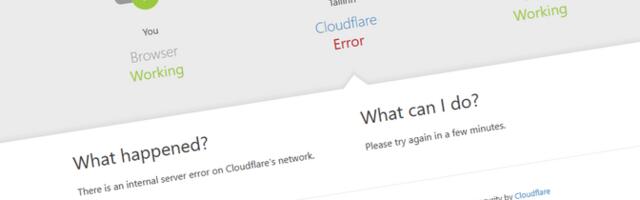 Riigi veebilehti ja mitmeid platvorme tabas Cloudflare'i rike