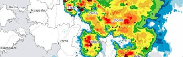 Keskkonnaagentuur hoiatab: hiiglaslik äikesepilv vallutab Eestit