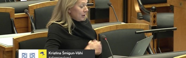 Reporter: Kristina Šmigun-Vähi pidi sõna saamiseks parlamendisaali jooksma