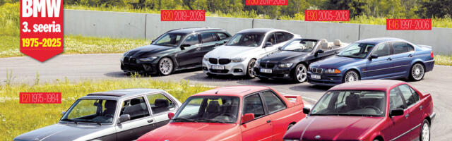 Suur lugu: BMW 3. seeria sai 50 ja panime kõrvuti kõik seitse põlvkonda