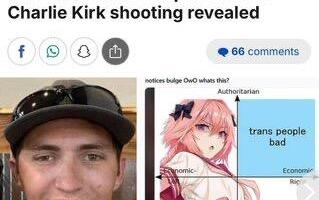 Väidetav Kirki palgamõrvar. “Radikaalne vasakpoolne ANTIFA-ga külgnev hiilija” kirjutas kuulikestusele “Hei, fašist”