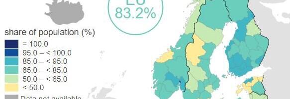 Suur osa euroliidu elanikest elab haiglale lähedal