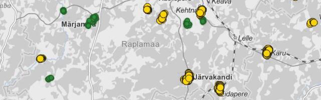 Vaata kaardilt, kus saab Raplamaal 2023. aasta lõpuks Enefiti kiire internetiga liituda