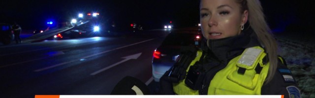 Reporter: Teeolud ei anna armu! Pärnumaal Valga-Uulu ristil põrkasid kokku kaks sõiduautot