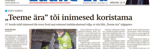 Lääne Elu paberleht teisipäeval, 6. mail