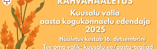Algas Kuu­sa­lu val­la ko­gu­kon­nae­lu eden­da­ja rah­va­hää­le­tus