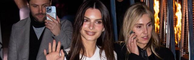 KUUMAD KLÕPSUD | Kuhu jäi rinnahoidja? Modell Emily Ratajkowski tõmbas Pariisi moenädalal tähelepanu seksika riietusega 
