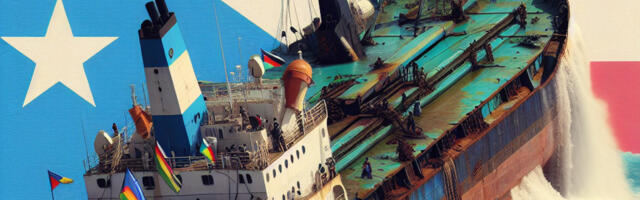 Lesbosel uppus Komooride lipu all seilanud kaubalaev 14 inimesega pardal