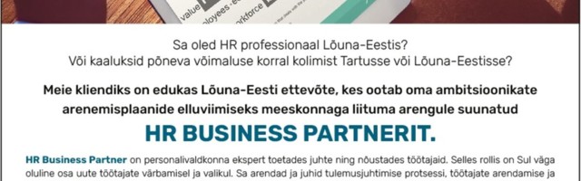 Tripod otsib oma kliendile HR Business Partnerit