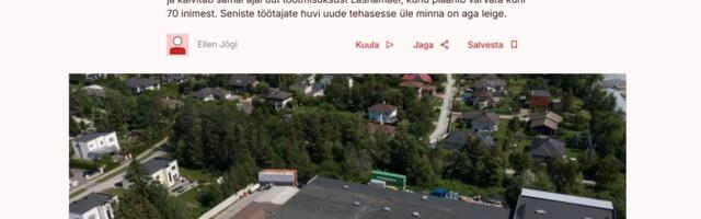 Äripäev: ravimifirma koondab Viimsis 28 töökohta