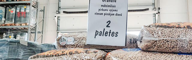 Läti poed hakkasid piirama pelletite müüki