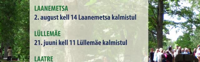 Suvised kalmistupühad Valga valla kalmistutel