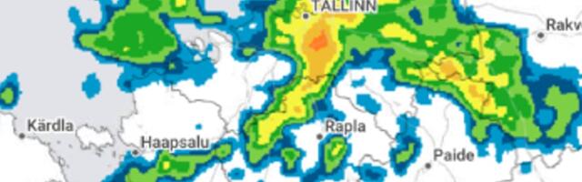 ILMATEADE | Ole valmis! Pealinna poole liigub väga tugev sajuala