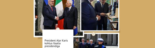 President Alar Karis kohtus Itaalia presidendiga