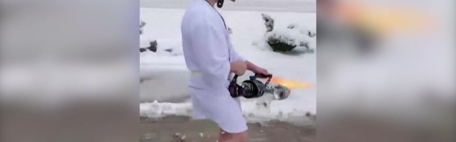 Reporter: Labidas liialt tavaline! Lume ja jää vastu leegiheitjaga