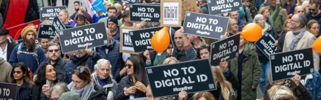 Sajad tuhanded britid protesteerisid kohustusliku digi-ID süsteemi kasutuselevõtu vastu