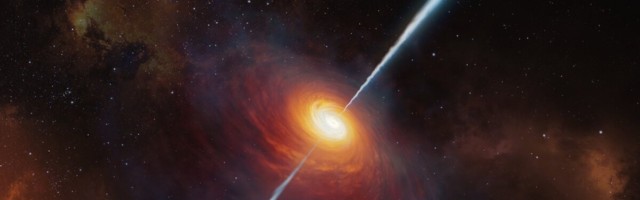 Meieni jõudis valgus universumi ühe vanima musta augu juurest