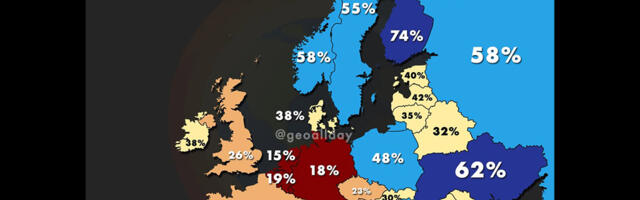 Kaart: Soomes on kaitsetahe kõrgeim Euroopas