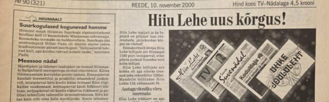 HIIU LEHT 25 AASTAT TAGASI | Hiiu Lehe uus kõrgus