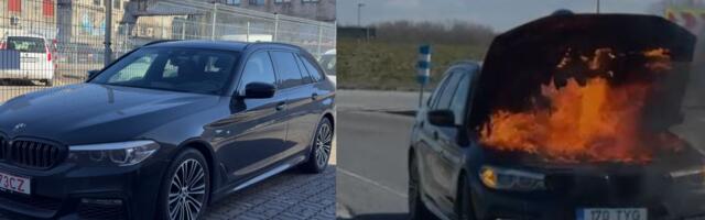 Leedust ostetud BMW põles maanteel maha. Varjatud tuleoht viib pooled kohtusse