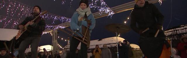 Reporter: Ansambel Trad.Attack! ronis heinapallide otsa, haarasid pillid ja panid rahva mürgeldama