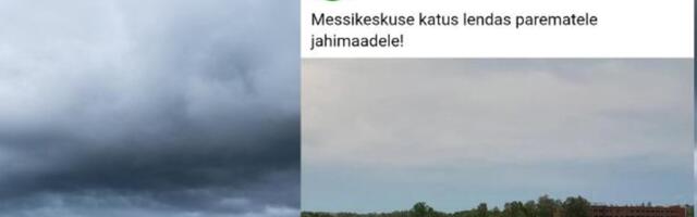 TORMIBLOGI | Tartu Näituste messikeskuse paviljonilt lendas katus