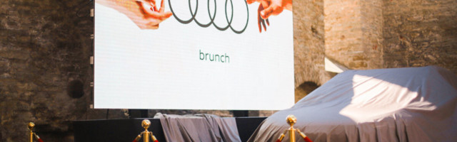 Fotod: Audi tõmbas Pirita kloostri varemetes katte elektriautolt Q4 e-tron