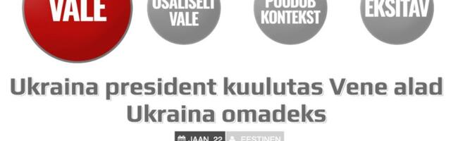 FAKTIKONTROLL | Ukraina president ei kuulutanud Venemaa alasid Ukraina omadeks