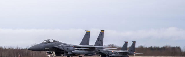 Kuus USA F-15 hävitajat saabusid Eestisse õppusele
