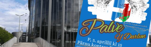 Y DARLUN TÄHENDAB KÕMRI KEELES PALVEKS SEATUD KÄSI – KINGITUS PÄRNU 775. JUUBELIKS