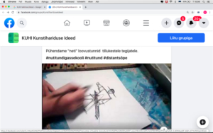 Kunstiõpe köögilaual