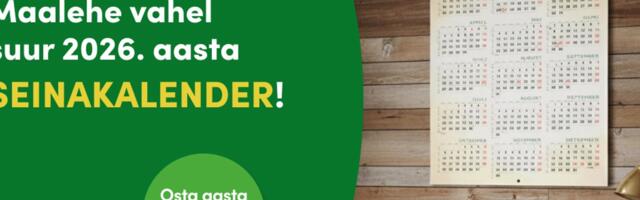 Maalehe seinakalender ilmub aasta viimase lehe vahel