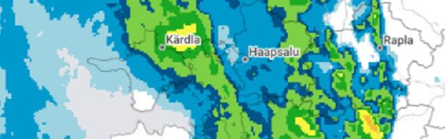 ILMATEADE | Hiiglaslik vihmapilv katab poolt Eestit