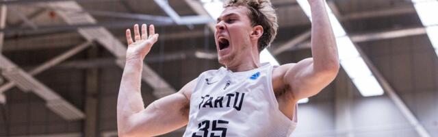 MÄNGU HETK | Võimsa õhulennu teinud Markus Ilver surus palli ülevalt alla