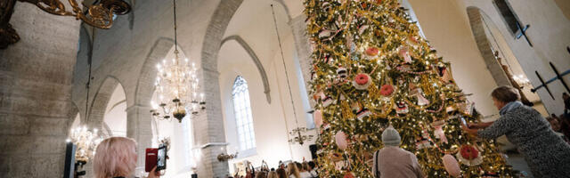 Galerii: Tallinnas Niguliste muuseumis süüdati jõulukuusel tuled