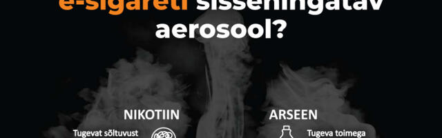 Mida sisaldab e-sigareti sissehingatav aerosool?