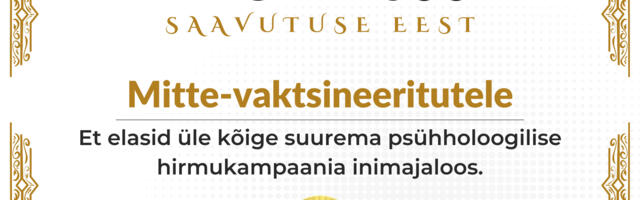 Inspireeriv kiri vaktsineerimata inimestele: te olete parim osa inimkonnast