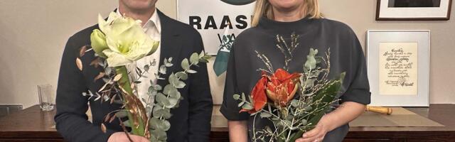 Raa­si­ku val­la­vo­li­ko­gu esi­mees on JU­TA ASU­JA