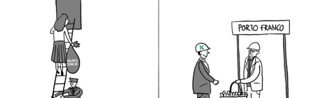 Karikatuur. Demokraatia kaaperdamine