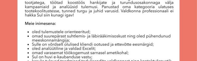 Südameapteek otsib kategooriajuhti