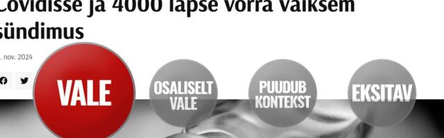 FAKTIKONTROLL | Sündimuse langus ei ole seotud koroonavaktsineerimisega